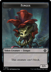 Treasure (0002) // Fungus Double-Sided Token [Jurassic World Collection Tokens] Magic: The Gathering
