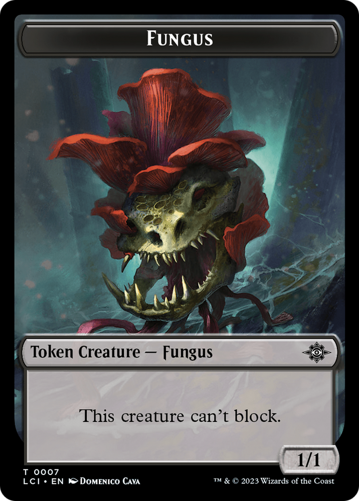 Gnome // Fungus Double-Sided Token [The Lost Caverns of Ixalan Tokens] Magic: The Gathering