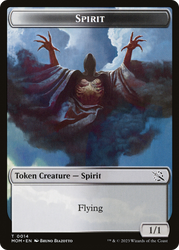 Monk // Spirit (14) Double-Sided Token [March of the Machine Tokens] Magic: The Gathering