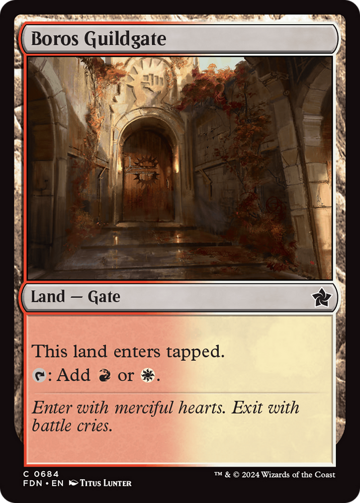 Boros Guildgate [Foundations] Magic: The Gathering