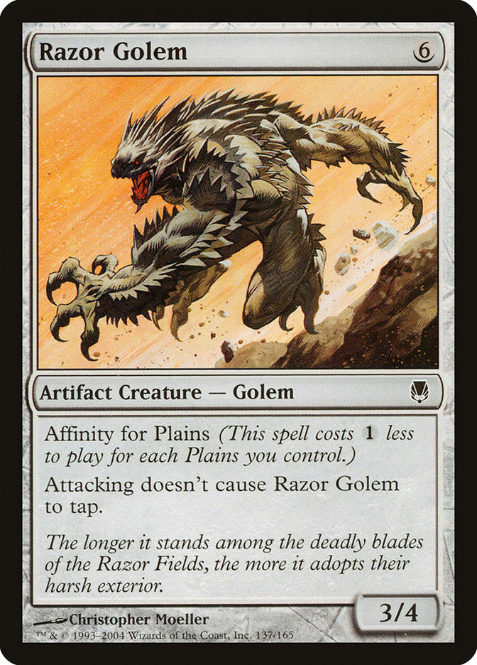Razor Golem [Darksteel] Magic: The Gathering
