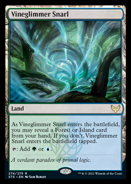 Vineglimmer Snarl [Strixhaven: School of Mages] Magic: The Gathering