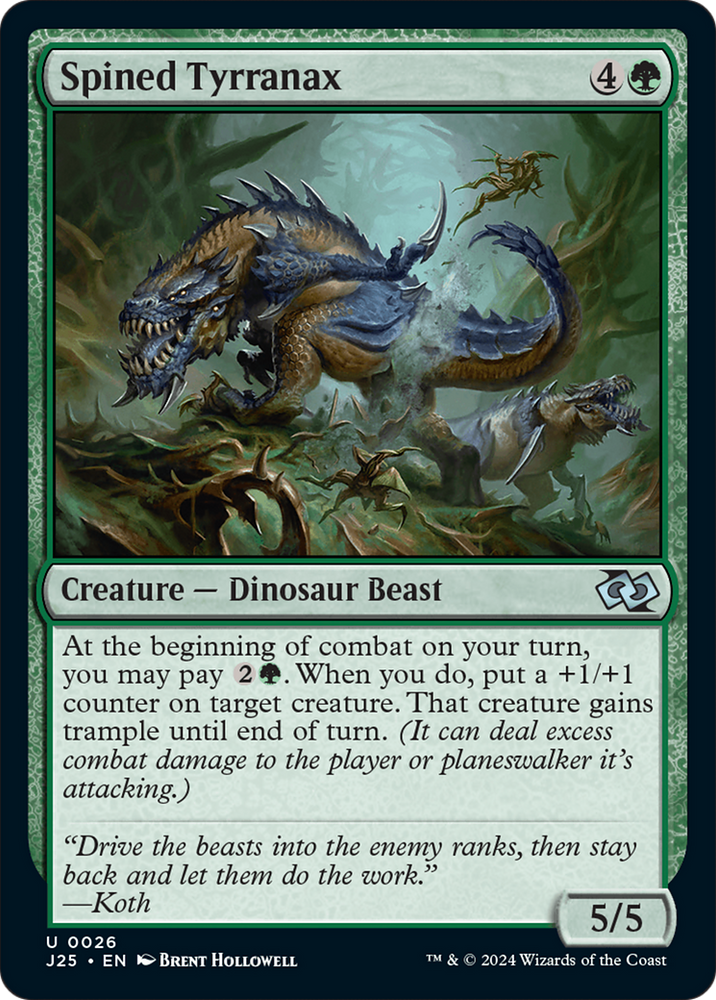 Spined Tyrranax [Foundations Jumpstart] Magic: The Gathering