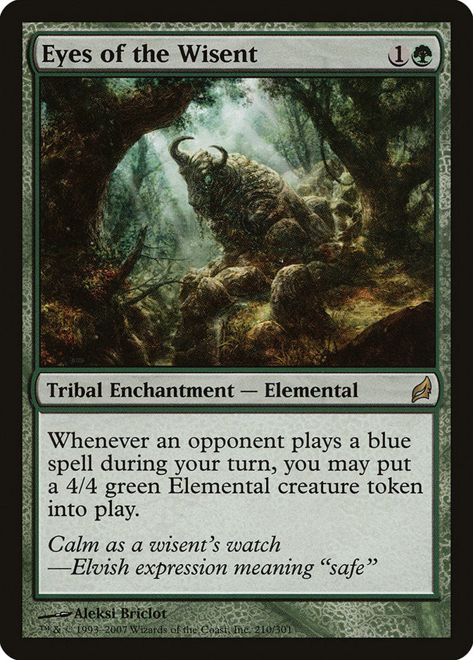 Eyes of the Wisent [Lorwyn] Magic: The Gathering
