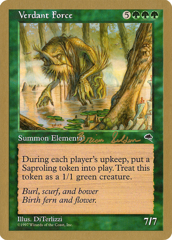 Verdant Force (Brian Selden) [World Championship Decks 1998] Magic: The Gathering