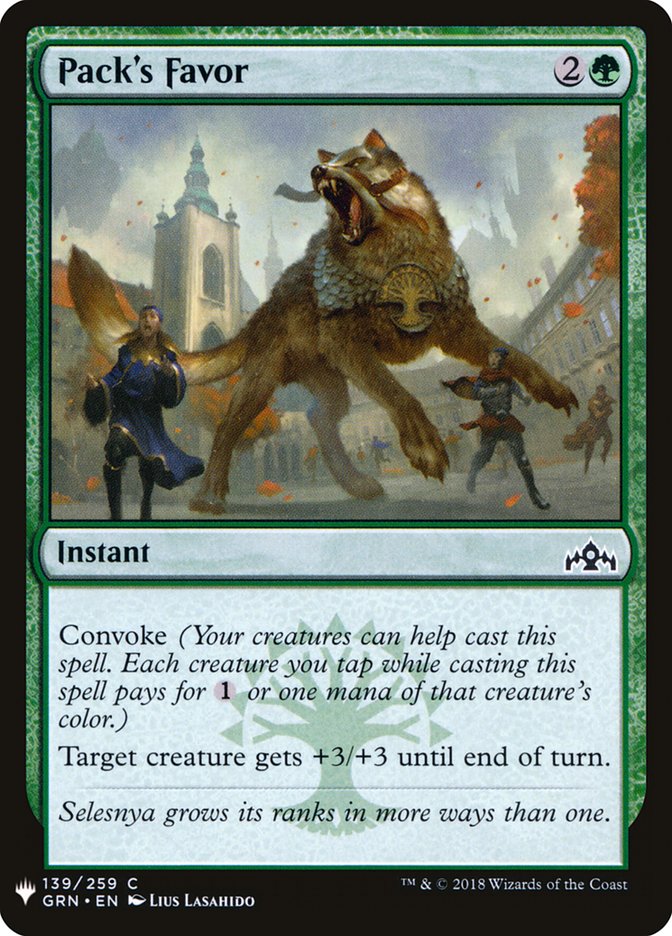 Pack's Favor [Mystery Booster] Magic: The Gathering