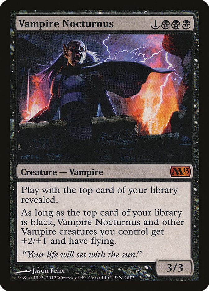 Vampire Nocturnus (Duels of the Planeswalkers Promos) [Duels of the Planeswalkers Promos 2012] Magic: The Gathering