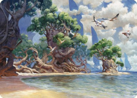 Yavimaya Coast Art Card [Dominaria United Art Series] Magic: The Gathering