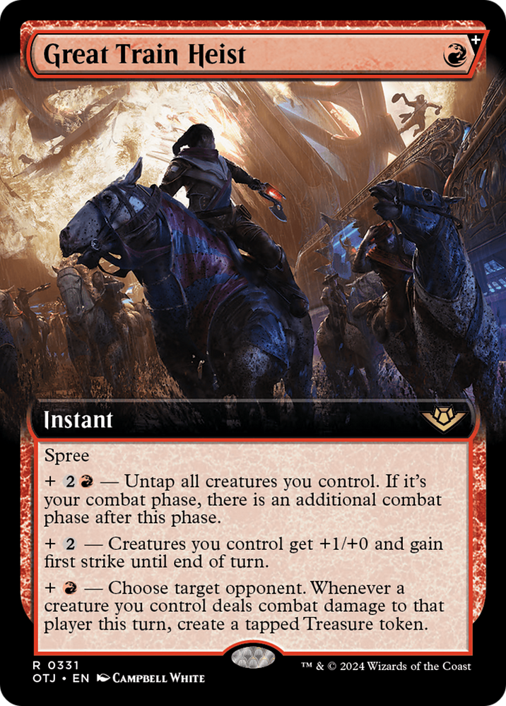 Great Train Heist (Extended Art) [Outlaws of Thunder Junction] Magic: The Gathering