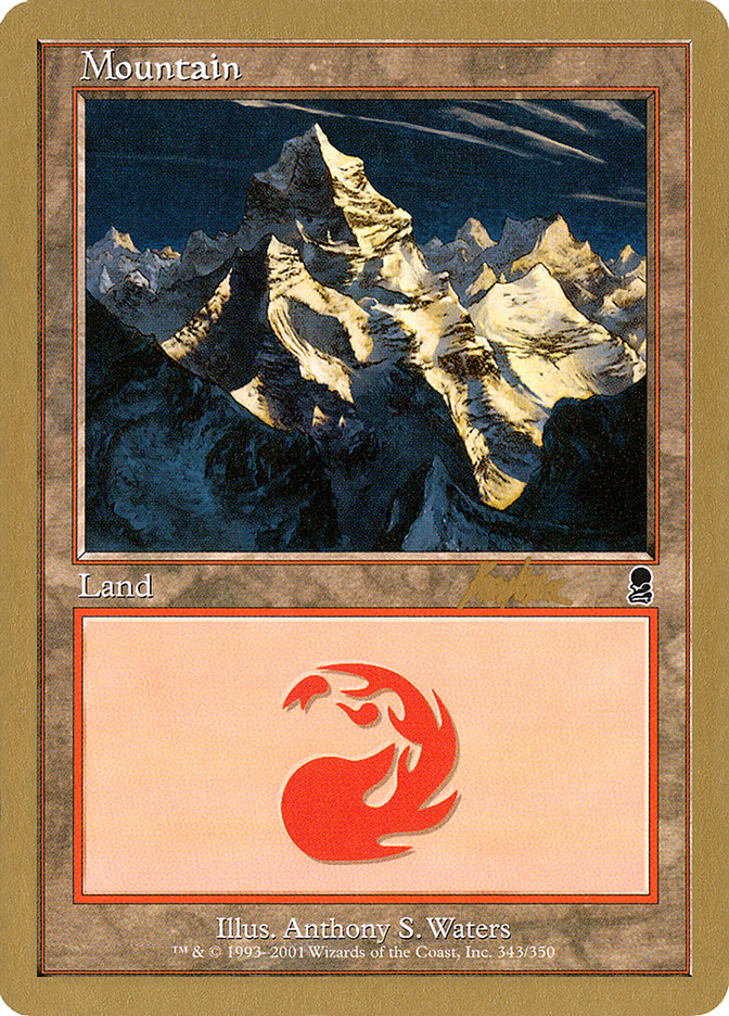 Mountain (bk343) (Brian Kibler) [World Championship Decks 2002] Magic: The Gathering