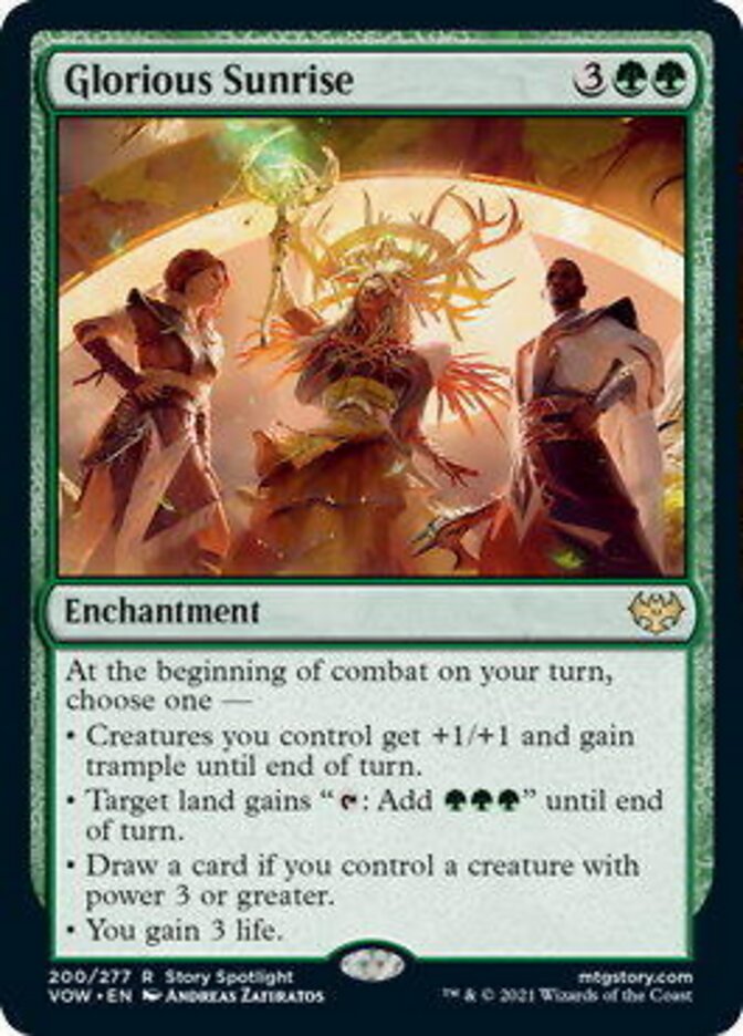 Glorious Sunrise [Innistrad: Crimson Vow] Magic: The Gathering