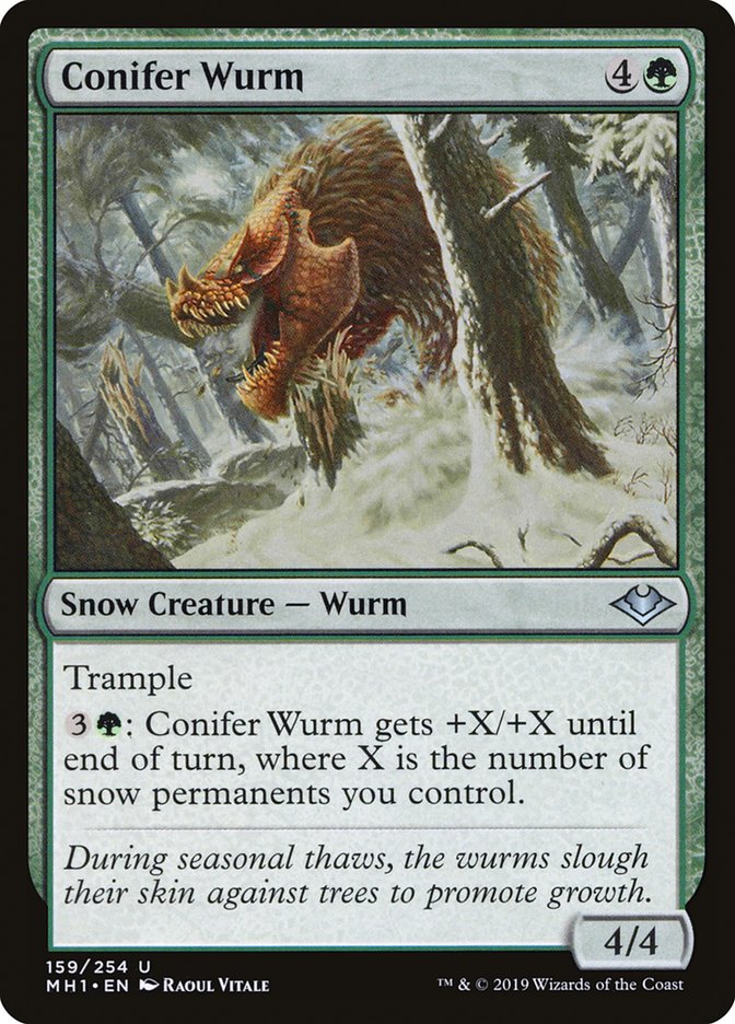 Conifer Wurm [Modern Horizons] Magic: The Gathering