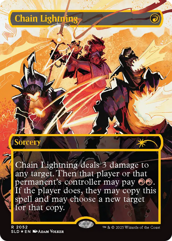 Chain Lightning (2047) (Raised Foil) [Secret Lair Drop Series] Magic: The Gathering