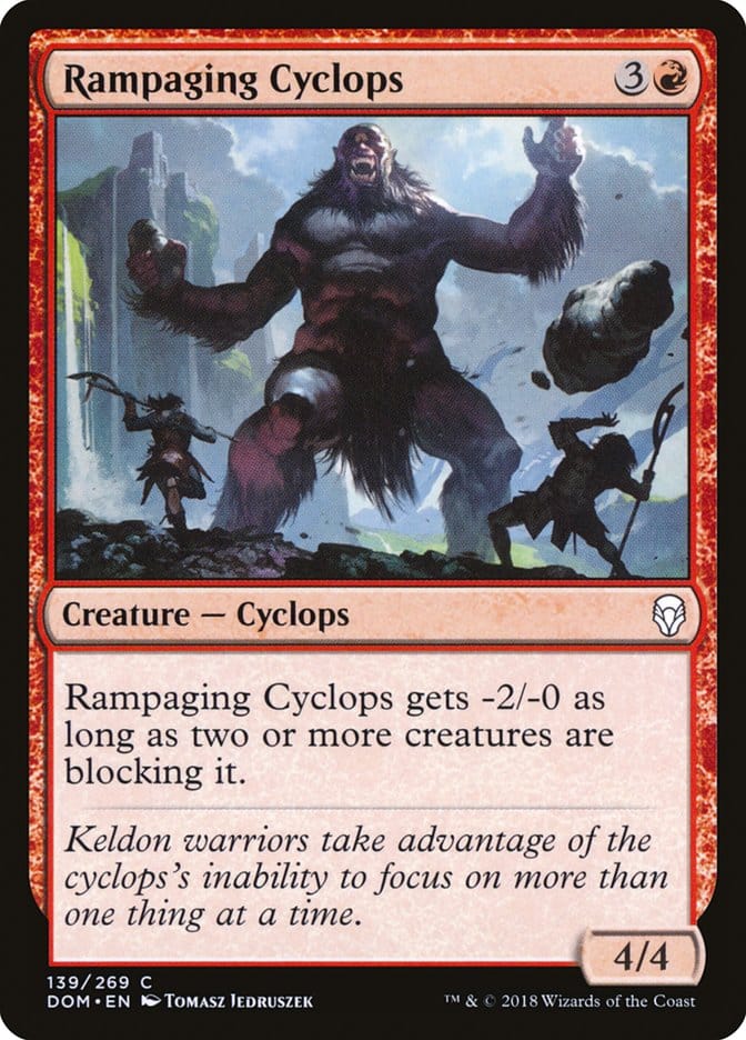 Rampaging Cyclops [Dominaria] Magic: The Gathering