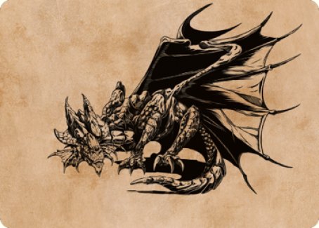 Ancient Copper Dragon Art Card (52) [Commander Legends: Battle for Baldur's Gate Art Series] Magic: The Gathering