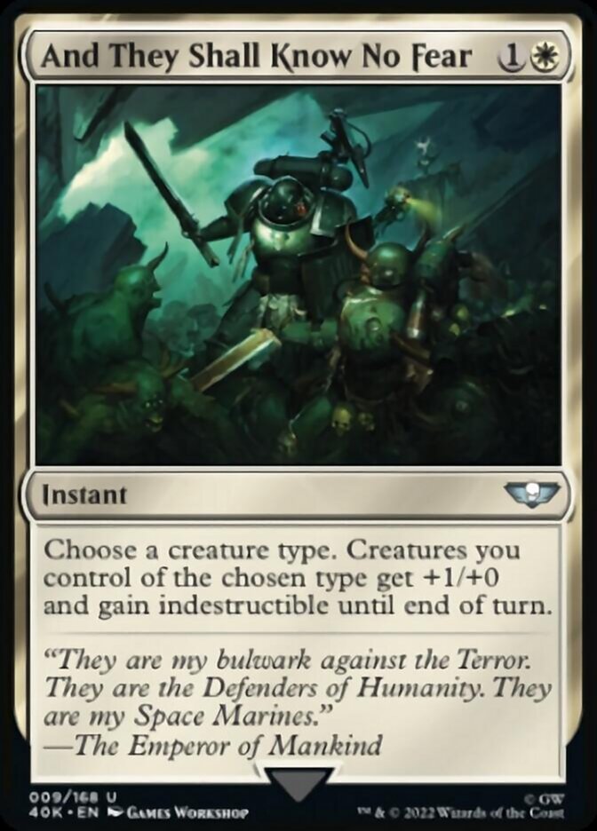 And They Shall Know No Fear [Warhammer 40,000] Magic: The Gathering
