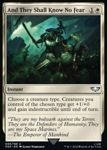 And They Shall Know No Fear [Warhammer 40,000] Magic: The Gathering