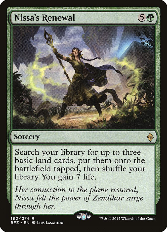 Nissa's Renewal [Battle for Zendikar] Magic: The Gathering