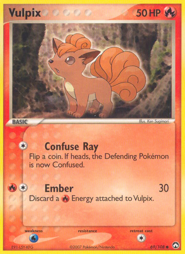 Vulpix (69/108) [EX: Power Keepers] Pokémon