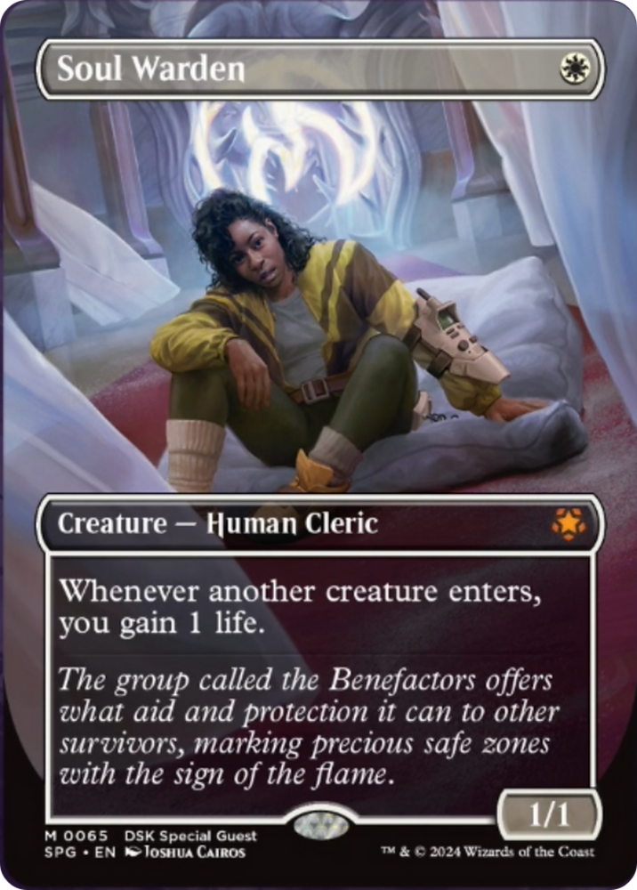 Soul Warden (Borderless) [Duskmourn: House of Horror Special Guests] Magic: The Gathering