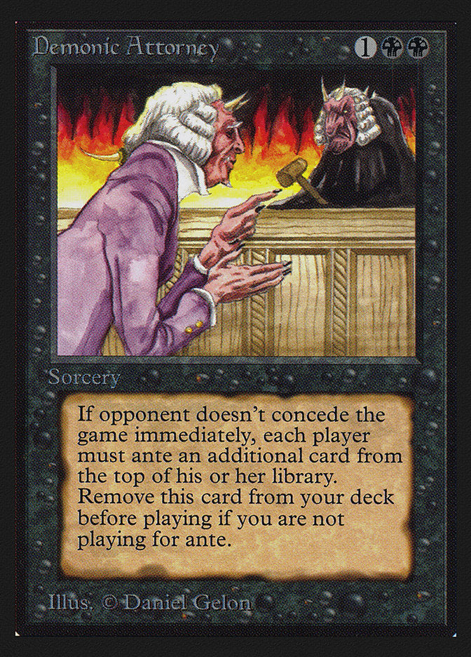 Demonic Attorney [Collectors' Edition] Magic: The Gathering