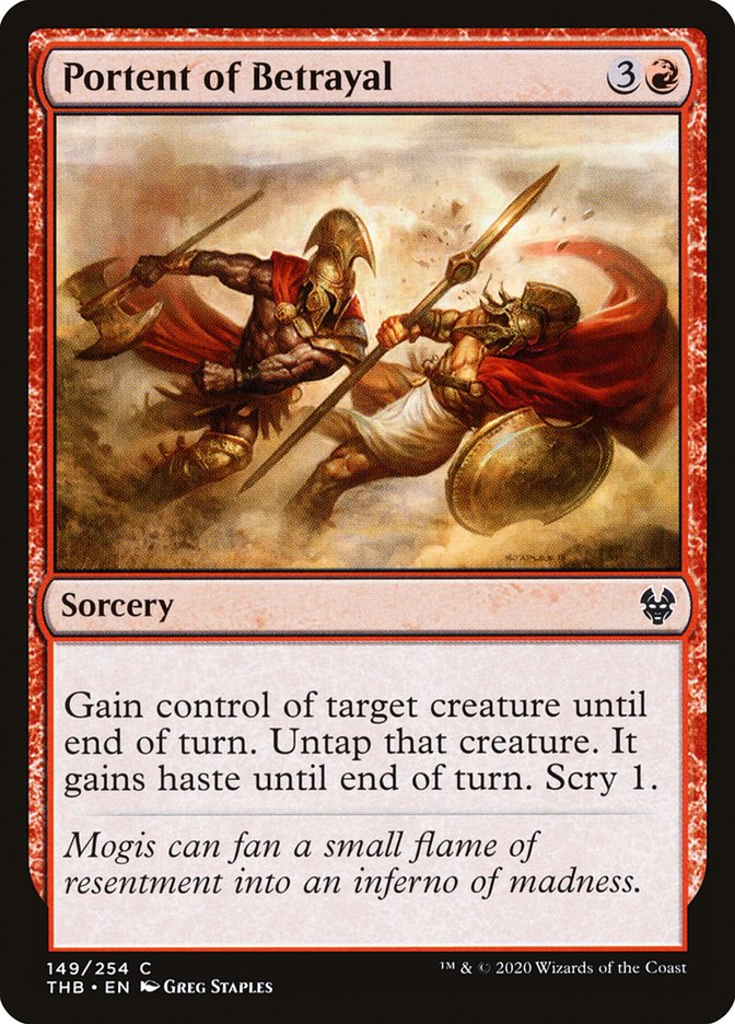 Portent of Betrayal [Theros Beyond Death] Magic: The Gathering
