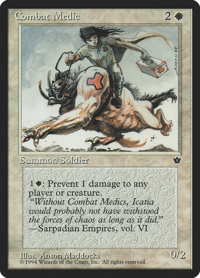 Combat Medic (Anson Maddocks) [Fallen Empires] Magic: The Gathering