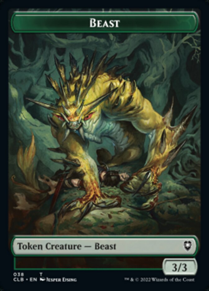 Satyr // Beast Double-Sided Token [Commander Legends: Battle for Baldur's Gate Tokens] Magic: The Gathering