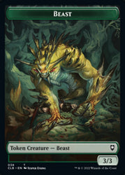 Satyr // Beast Double-Sided Token [Commander Legends: Battle for Baldur's Gate Tokens] Magic: The Gathering