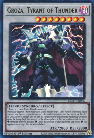 Groza, Tyrant of Thunder [MP23-EN055] Ultra Rare - Yugioh Cards For Your TCG Needs!