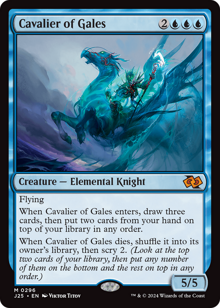 Cavalier of Gales [Foundations Jumpstart] Magic: The Gathering