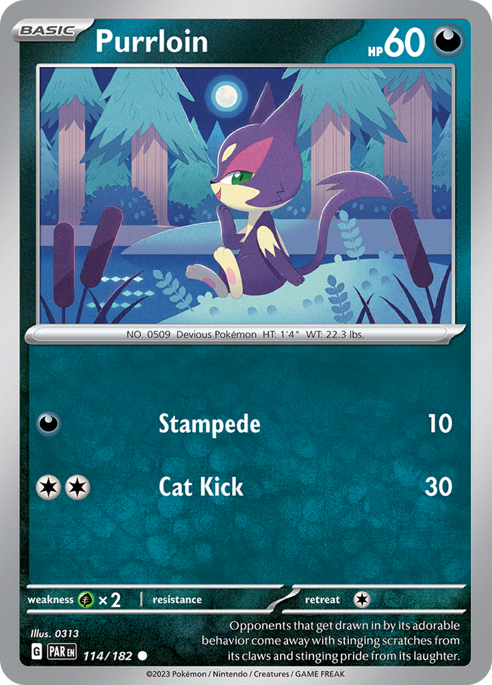 Purrloin (114/182) [Scarlet & Violet: Paradox Rift] Pokémon