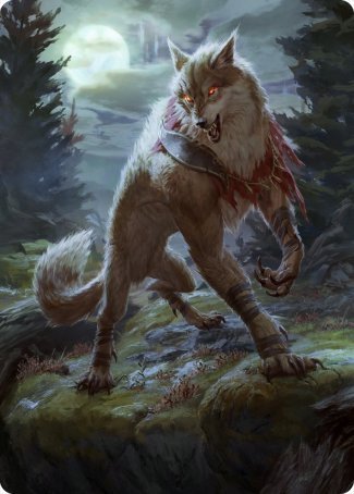 Arlinn, the Moon's Fury 1 Art Card [Innistrad: Midnight Hunt Art Series] Magic: The Gathering