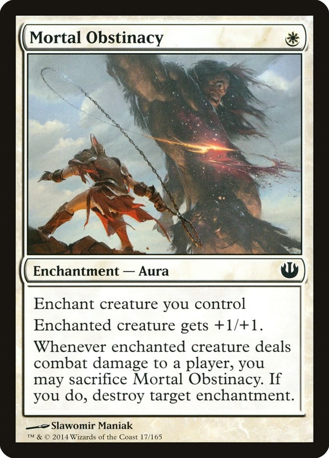 Mortal Obstinacy [Journey into Nyx] Magic: The Gathering