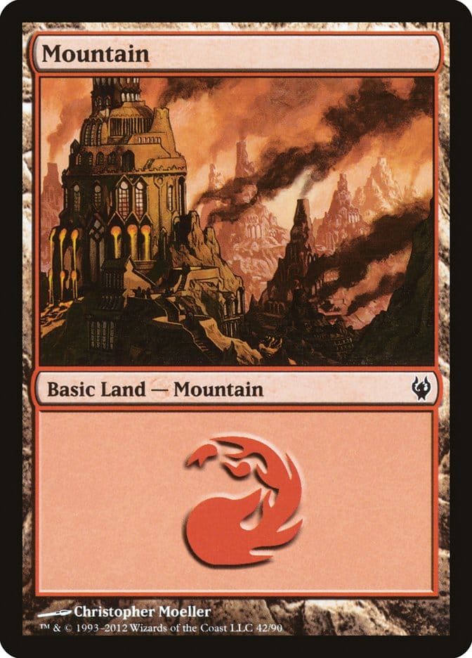 Mountain (42) [Duel Decks: Izzet vs. Golgari] Magic: The Gathering
