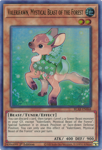 Valerifawn, Mystical Beast of the Forest [BLAR-EN068] Ultra Rare - Yugioh Cards For Your TCG Needs!