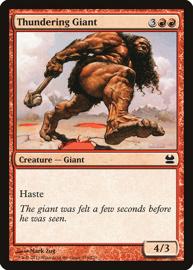 Thundering Giant [Modern Masters] Magic: The Gathering
