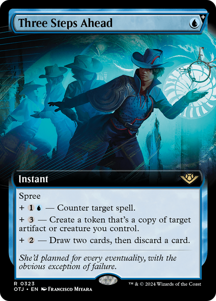 Three Steps Ahead (Extended Art) [Outlaws of Thunder Junction] Magic: The Gathering