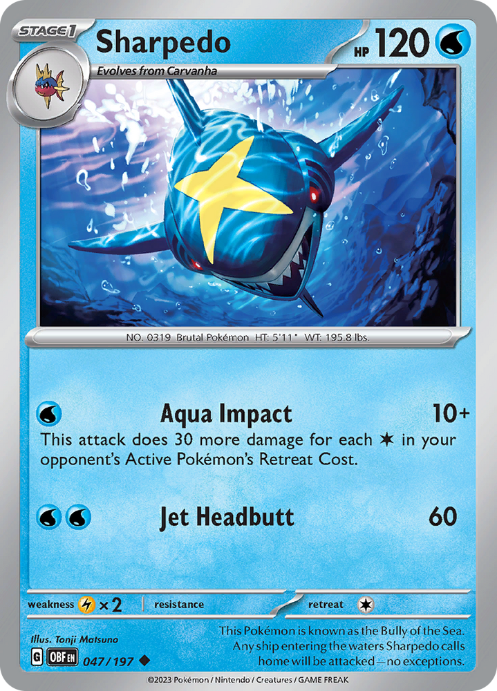 Sharpedo (047/197) [Scarlet & Violet: Obsidian Flames] Pokémon