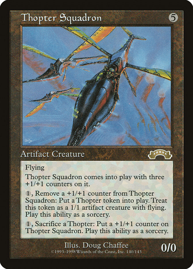 Thopter Squadron [Exodus] Magic: The Gathering