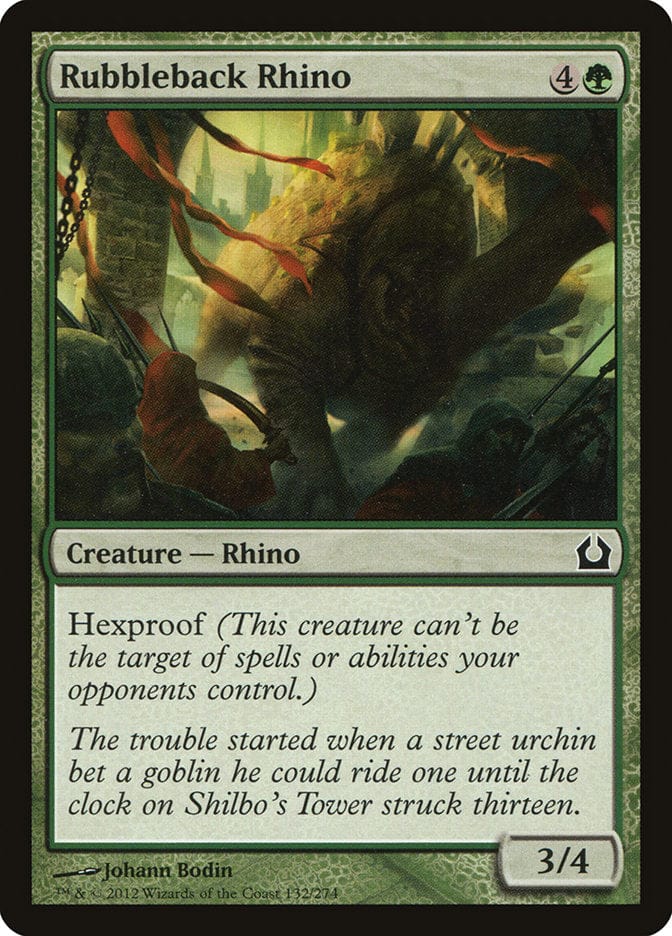 Rubbleback Rhino [Return to Ravnica] Magic: The Gathering