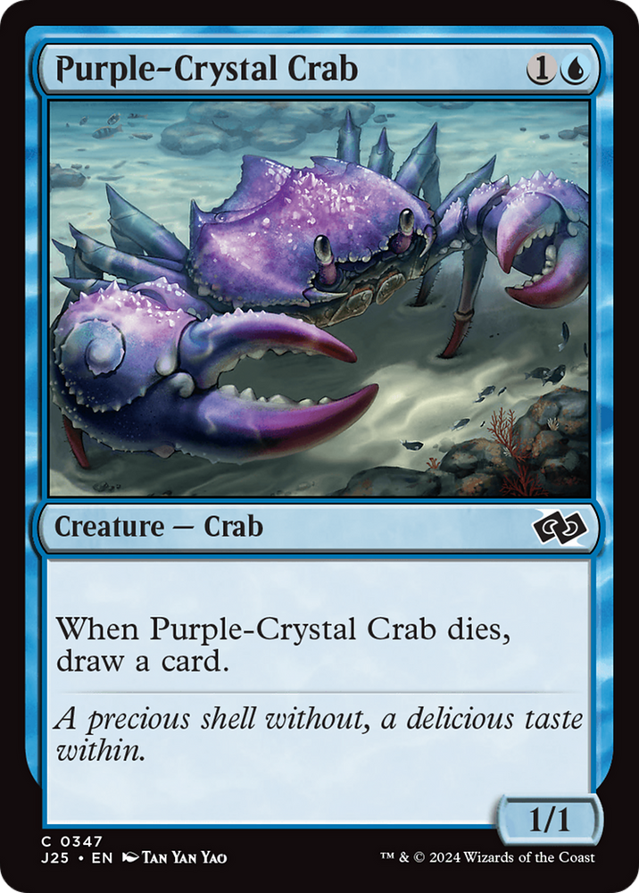 Purple-Crystal Crab [Foundations Jumpstart] Magic: The Gathering