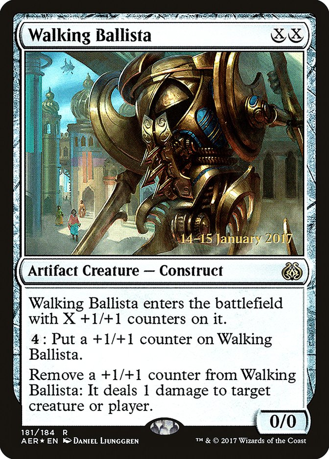 Walking Ballista [Aether Revolt Prerelease Promos] Magic: The Gathering