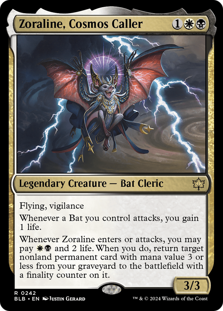 Zoraline, Cosmos Caller [Bloomburrow] Magic: The Gathering