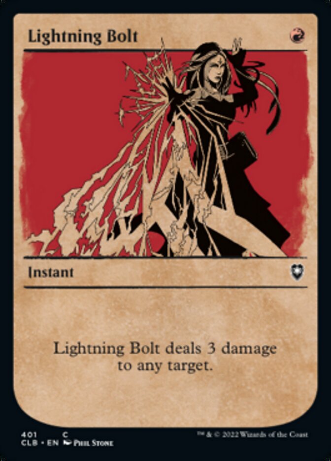 Lightning Bolt (Showcase) [Commander Legends: Battle for Baldur's Gate] Magic: The Gathering