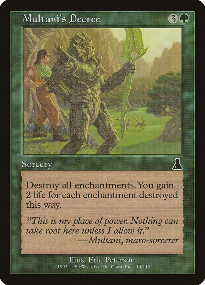 Multani's Decree [Urza's Destiny] Magic: The Gathering