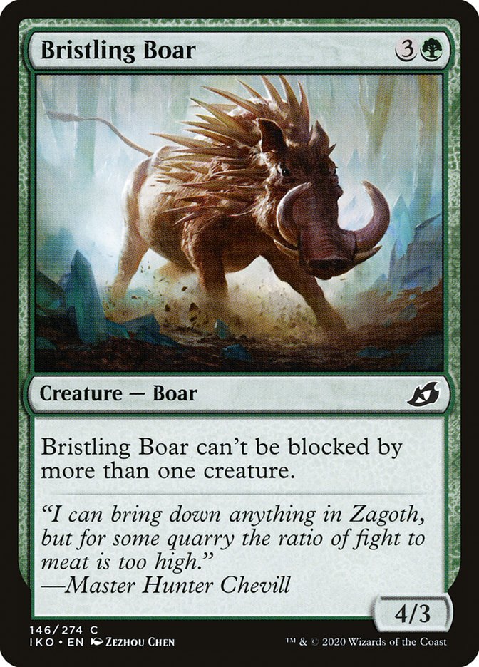 Bristling Boar [Ikoria: Lair of Behemoths] Magic: The Gathering