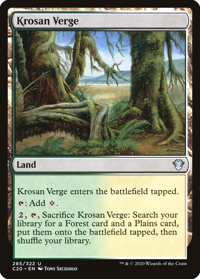 Krosan Verge [Commander 2020] Magic: The Gathering