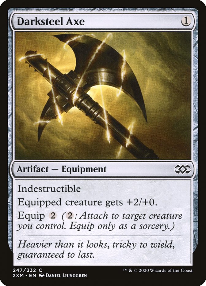 Darksteel Axe [Double Masters] Magic: The Gathering