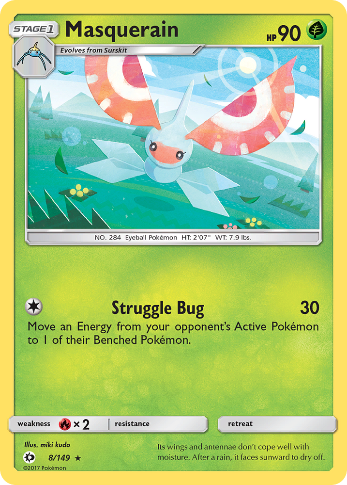 Masquerain (8/149) [Sun & Moon: Base Set] Pokémon